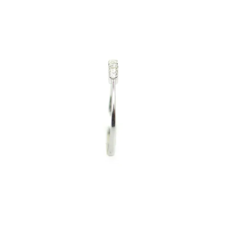 Anello donna in oro bianco con diamanti