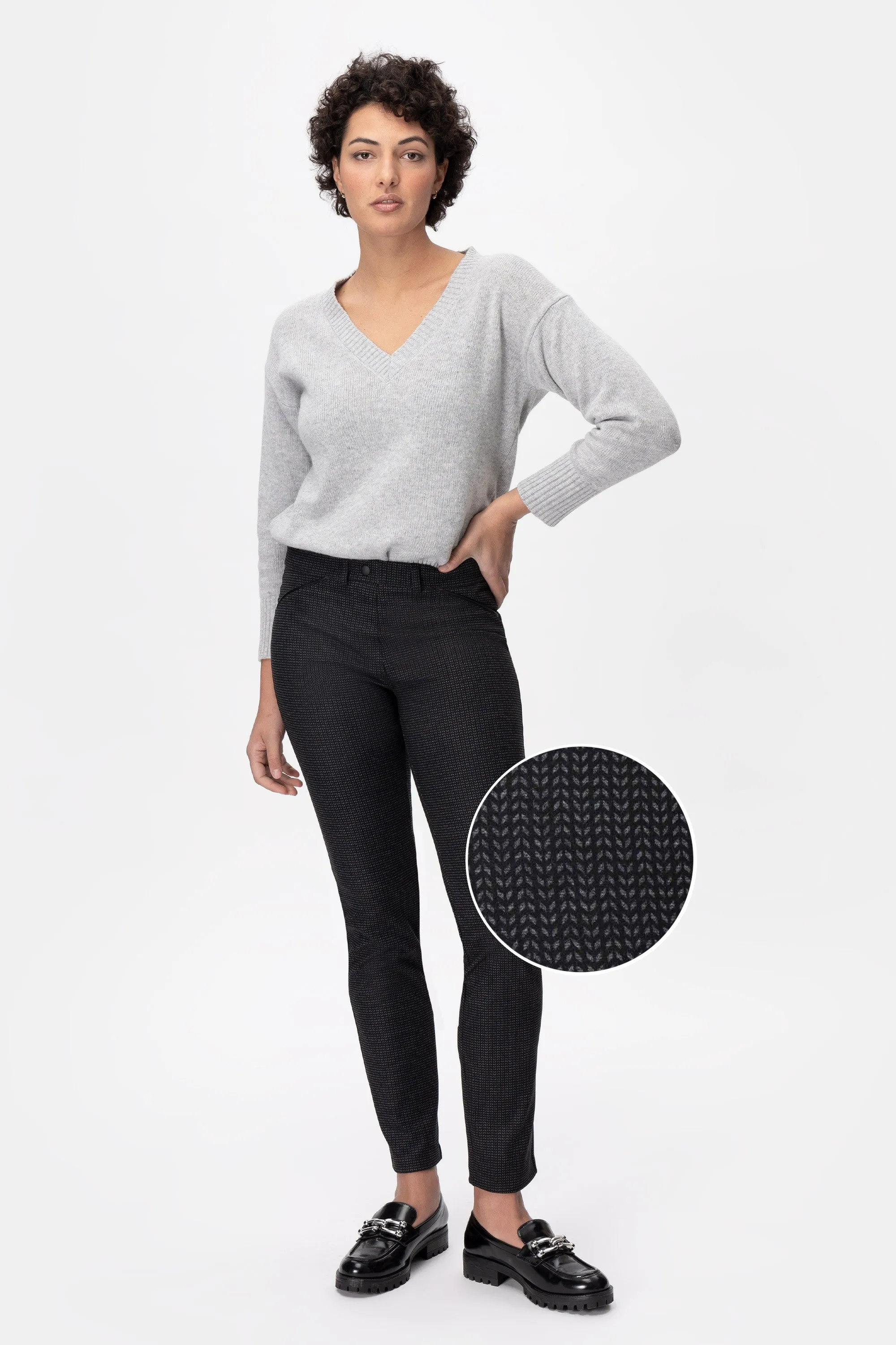Anya PMS51 Pantalone in maglia jacquard