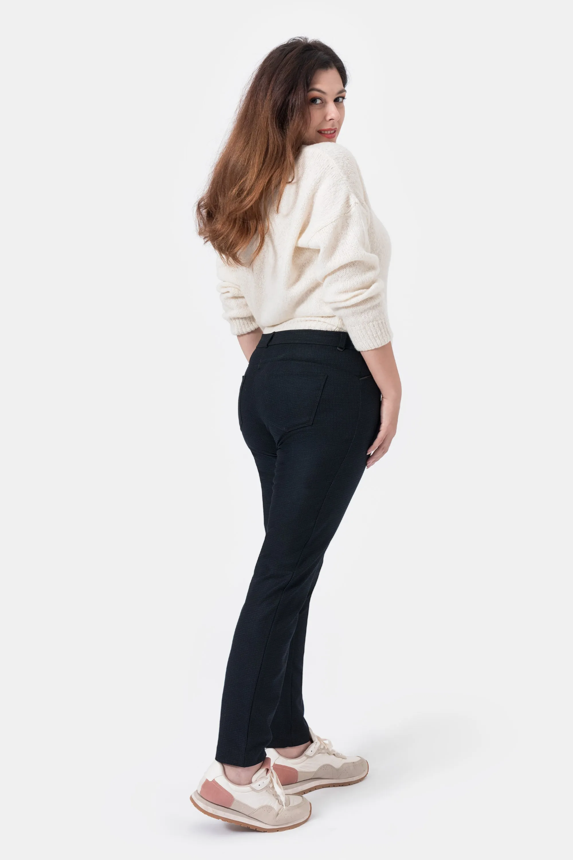 Anya PMS51 Pantalone in maglia jacquard