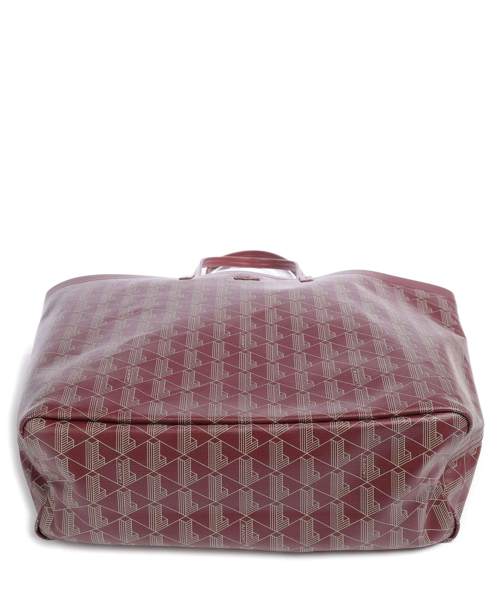  Lacoste Zely Borsa shopper cotone riciclato rosso scuro  