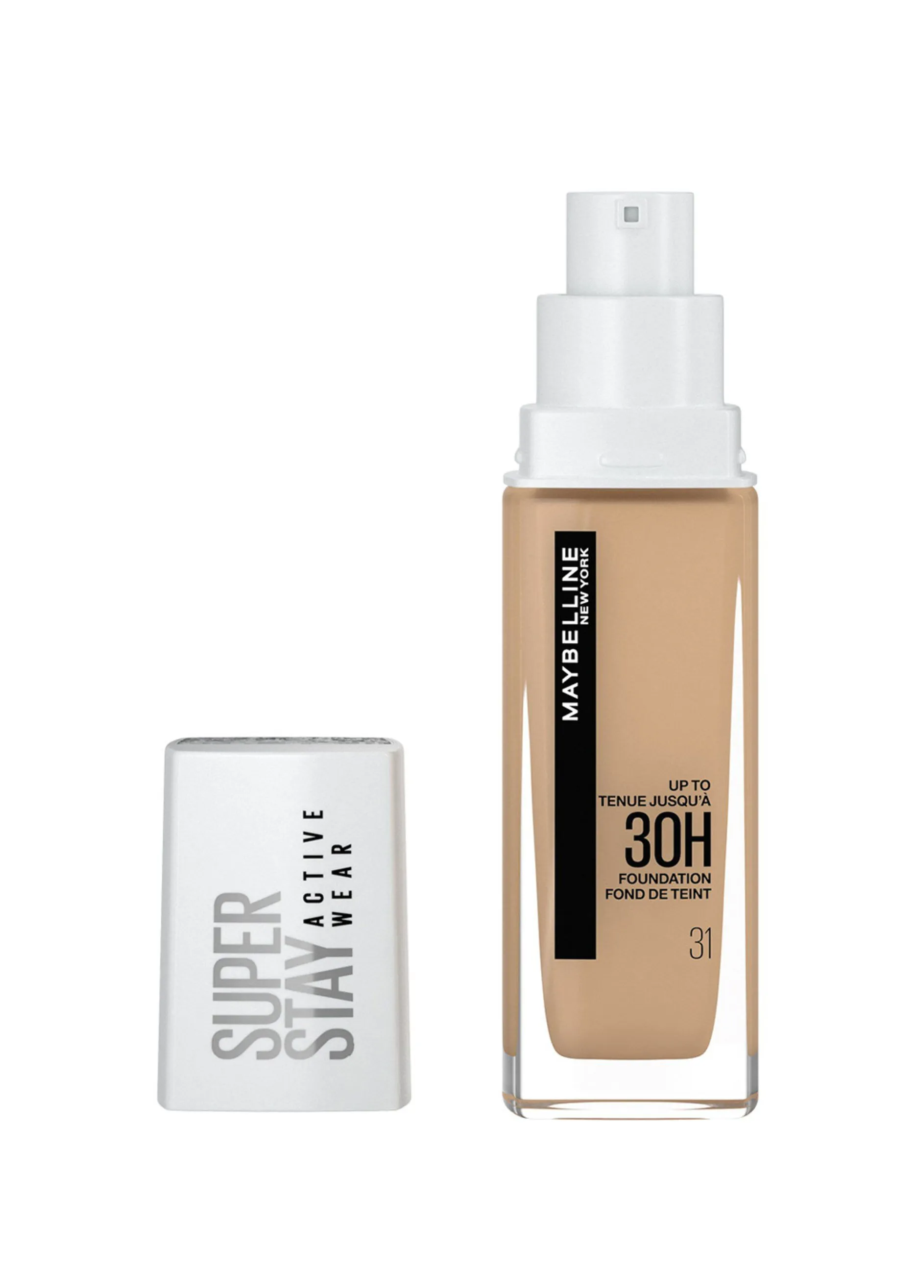 MAYBELLINE  Maybelline New York Fondotinta Liquido SuperStay 30H Active Wear, Alta coprenza e lunghissima tenuta senza effetto m