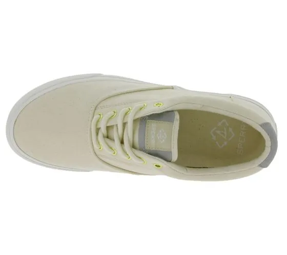 SPERRY Bahama Striper II Cvo Sneaker da uomo in tela con tecnologia Wave Siping STS24186 Beige